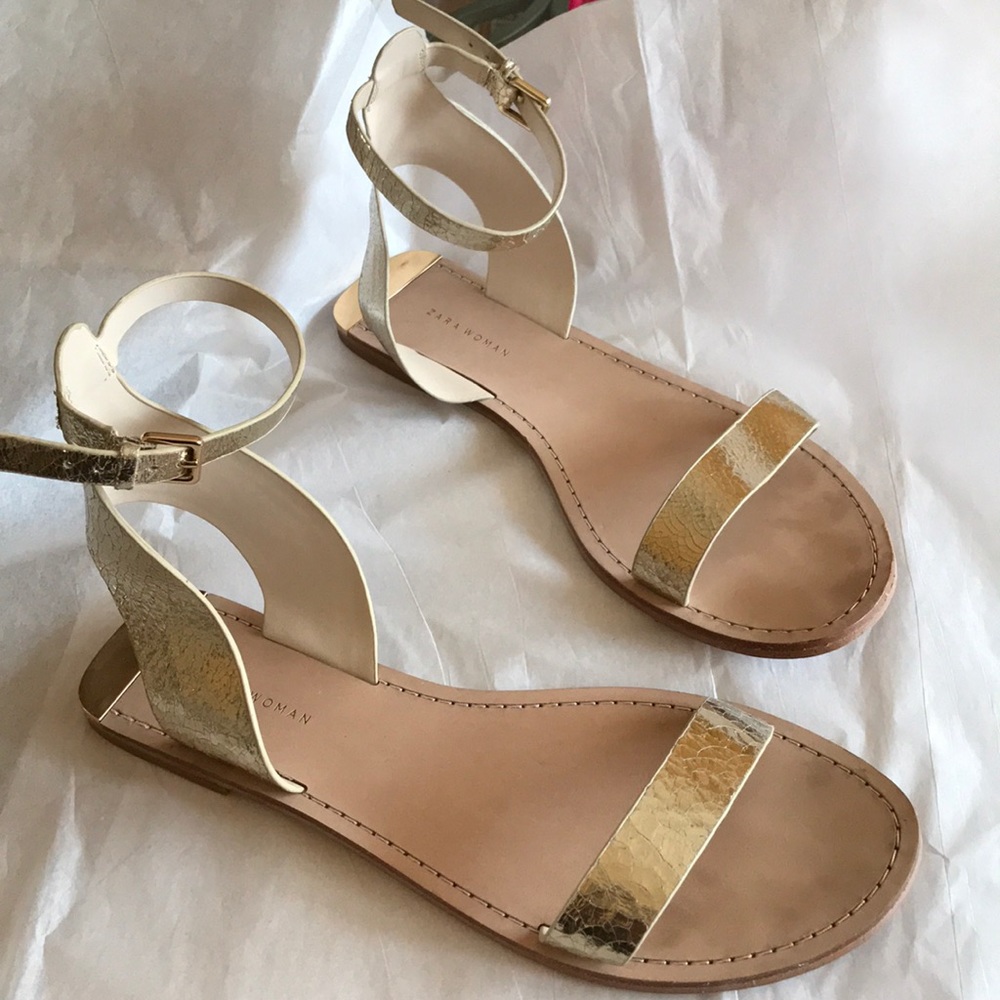 Gold sandals